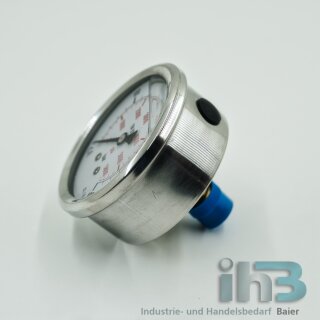 Glycerin Manometer 0 bis 6,0 Bar, waagerecht 1/4"
