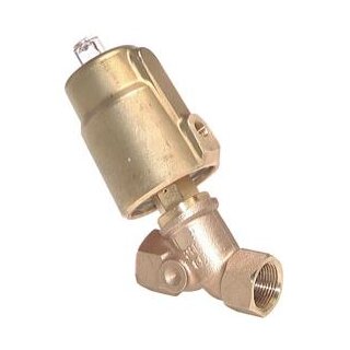 2/2 Wegeventil Messing, 3/4"  nullstellung geschlossen, 0 - 16 Bar