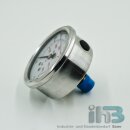 Glycerin Einbaumanometer, Frontring 63 mm 1/4"...
